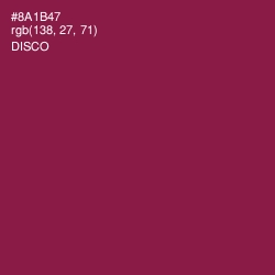 #8A1B47 - Disco Color Image