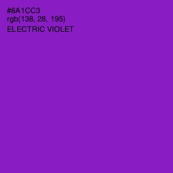 #8A1CC3 - Electric Violet Color Image