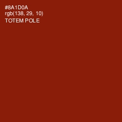 #8A1D0A - Totem Pole Color Image