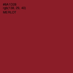 #8A1D28 - Merlot Color Image