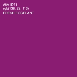 #8A1D71 - Fresh Eggplant Color Image