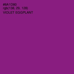 #8A1D80 - Violet Eggplant Color Image