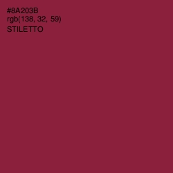 #8A203B - Stiletto Color Image