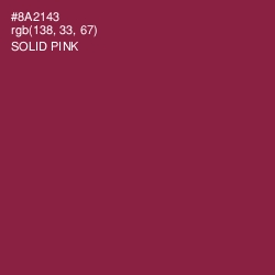 #8A2143 - Solid Pink Color Image