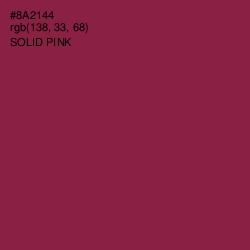 #8A2144 - Solid Pink Color Image