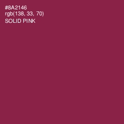 #8A2146 - Solid Pink Color Image