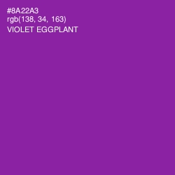#8A22A3 - Violet Eggplant Color Image
