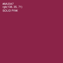 #8A2347 - Solid Pink Color Image