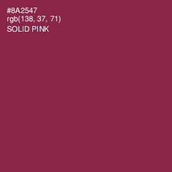 #8A2547 - Solid Pink Color Image