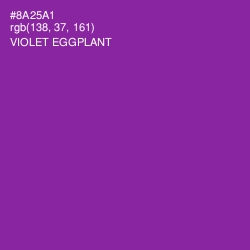 #8A25A1 - Violet Eggplant Color Image