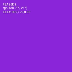#8A25D9 - Electric Violet Color Image