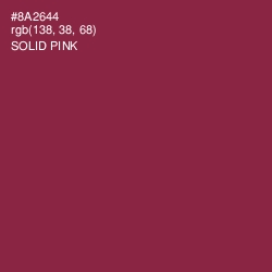 #8A2644 - Solid Pink Color Image