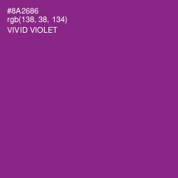 #8A2686 - Vivid Violet Color Image