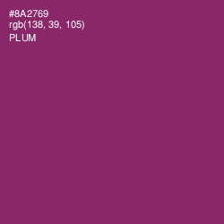 #8A2769 - Plum Color Image