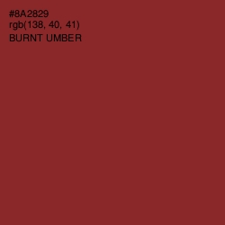 #8A2829 - Burnt Umber Color Image