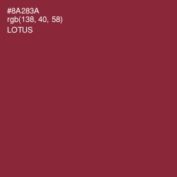 #8A283A - Lotus Color Image