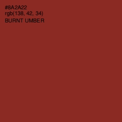 #8A2A22 - Burnt Umber Color Image