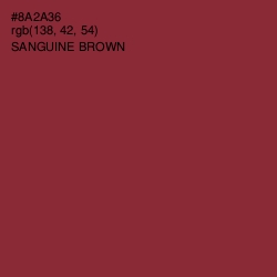 #8A2A36 - Sanguine Brown Color Image