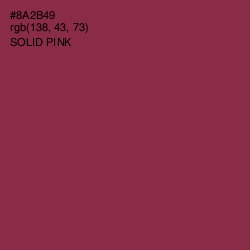 #8A2B49 - Solid Pink Color Image