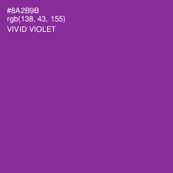 #8A2B9B - Vivid Violet Color Image