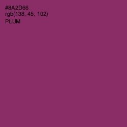 #8A2D66 - Plum Color Image