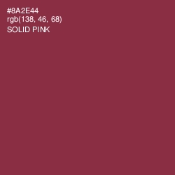 #8A2E44 - Solid Pink Color Image