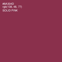 #8A304D - Solid Pink Color Image