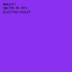 #8A31F1 - Electric Violet Color Image