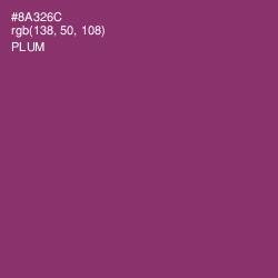 #8A326C - Plum Color Image