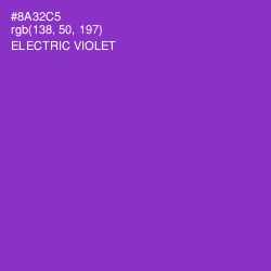 #8A32C5 - Electric Violet Color Image