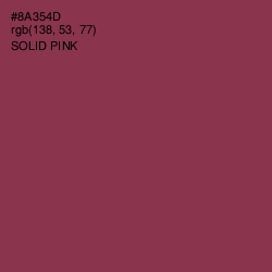 #8A354D - Solid Pink Color Image