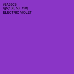 #8A35C6 - Electric Violet Color Image