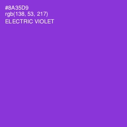 #8A35D9 - Electric Violet Color Image