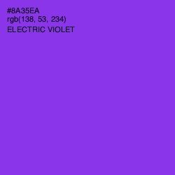 #8A35EA - Electric Violet Color Image