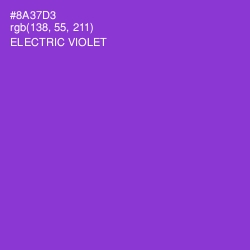 #8A37D3 - Electric Violet Color Image