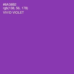 #8A38B2 - Vivid Violet Color Image