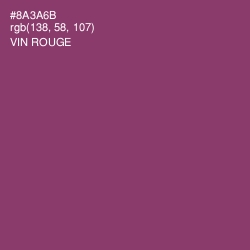 #8A3A6B - Vin Rouge Color Image