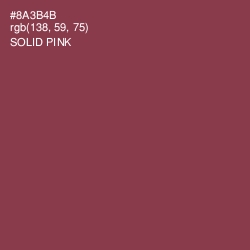#8A3B4B - Solid Pink Color Image