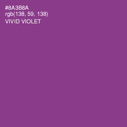 #8A3B8A - Vivid Violet Color Image