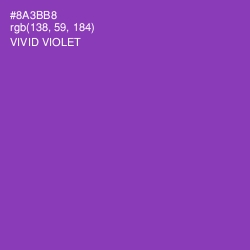 #8A3BB8 - Vivid Violet Color Image