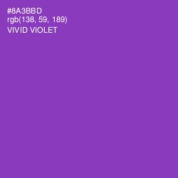 #8A3BBD - Vivid Violet Color Image