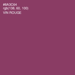 #8A3C64 - Vin Rouge Color Image