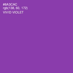 #8A3CAC - Vivid Violet Color Image