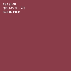 #8A3D48 - Solid Pink Color Image