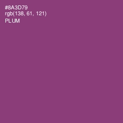 #8A3D79 - Plum Color Image