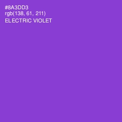 #8A3DD3 - Electric Violet Color Image