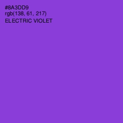 #8A3DD9 - Electric Violet Color Image