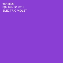 #8A3ED3 - Electric Violet Color Image