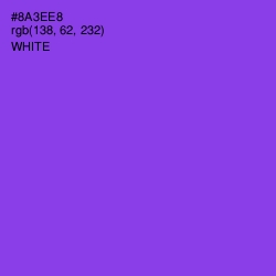 #8A3EE8 - Electric Violet Color Image