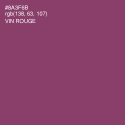 #8A3F6B - Vin Rouge Color Image